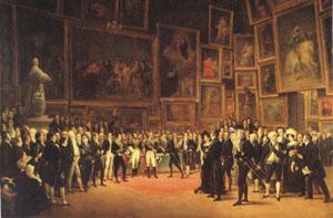 Francois-Joseph Heim Charles X Distributing Awards to the Artists Exhibiting at the Salon (mk05) oil painting image